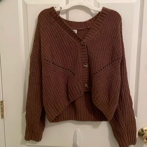Hippie Rose button sweater